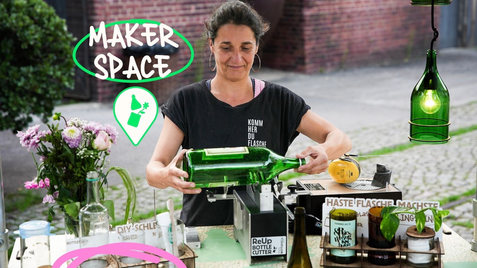 Bottleneck-MakerSpace: Upcycling von Glasflaschen mit Anleitung